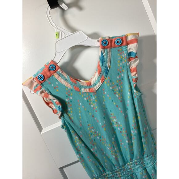 Matilda Jane Girls Dream Chasers Confetti Print Party Romper Green Size 6 - Picture 3 of 11